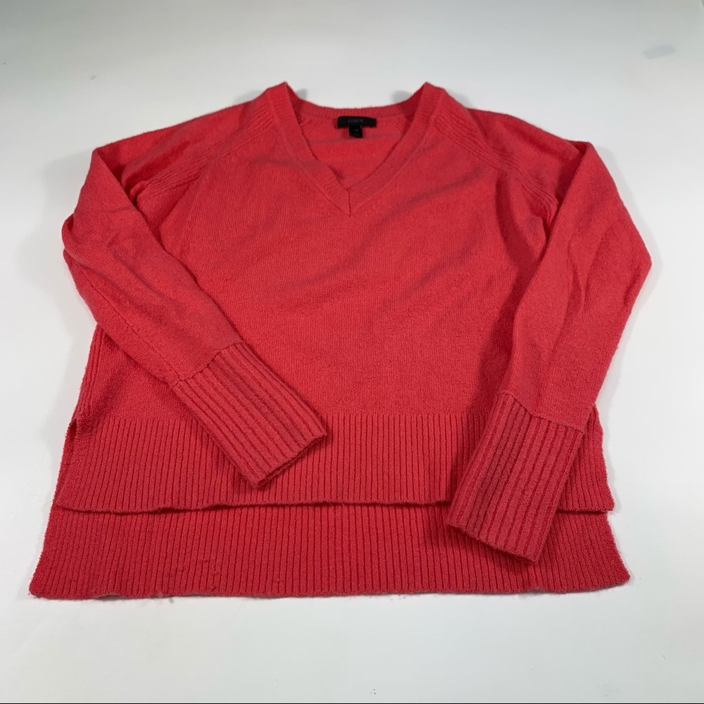 J. Crew Pullover V-Neck Wool Sweater - image 2